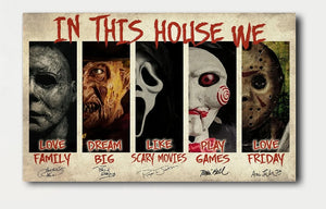 Single Canvas Print (Size 1) - Horror House