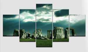 Set of 5 Canvas Prints - Stonehenge