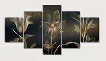 Load image into Gallery viewer, Set of 5 Canvas Prints - Art Flowers
