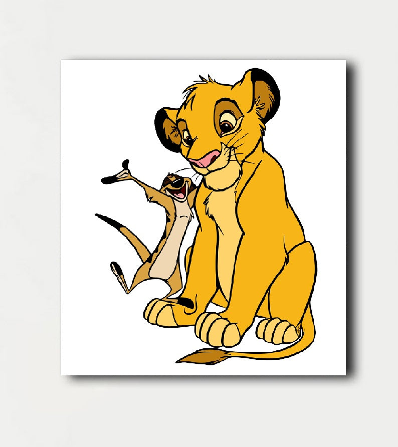 Mix n Match Canvas Prints - Lion King - Timon & Simba
