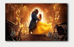 Single Canvas Print (Size 1) - Beauty & the Beast Dancing