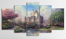 Load image into Gallery viewer, Set of 5 Canvas Prints - Cinderella Castle
