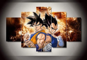 Set of 5 Canvas Prints - Dragonball Z