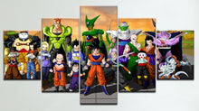 Load image into Gallery viewer, Set of 5 Canvas Prints - Dragonball Z
