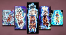 Load image into Gallery viewer, Set of 5 Canvas Prints - Dragonball Z
