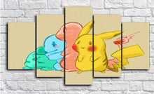 Load image into Gallery viewer, Set of 5 Canvas Prints - Pokemon Starters
