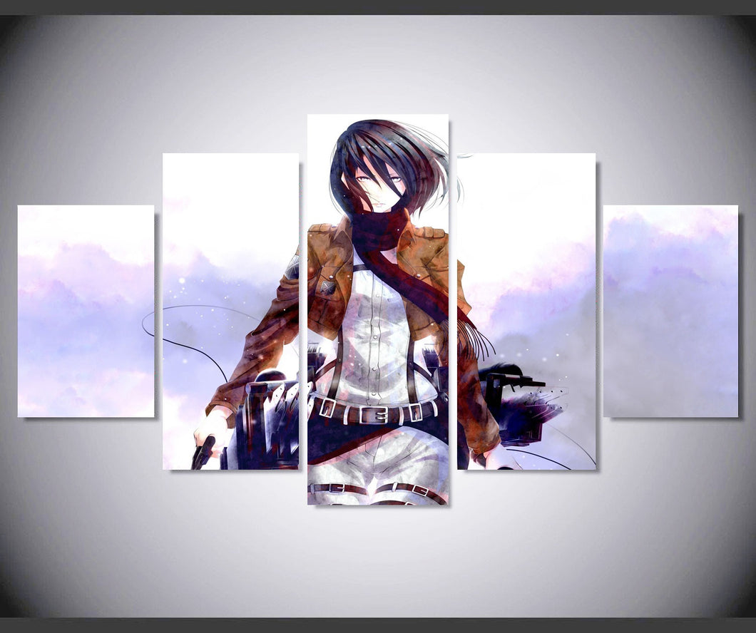 Set of 5 Canvas Prints - Attack on Titan