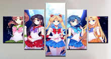 Load image into Gallery viewer, Set of 5 Canvas Prints - Sailor Moon
