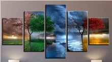 Load image into Gallery viewer, Set of 5 Canvas Prints - Trees 4 Seasons
