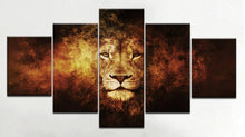 Load image into Gallery viewer, Set of 5 Canvas Prints - Lion
