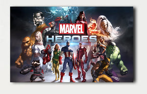 Single Canvas Print (Size 1) - Marvel Heroes