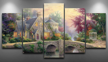 Load image into Gallery viewer, Set of 5 Canvas Prints - Painting Bridge
