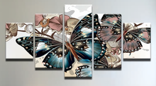 Load image into Gallery viewer, Set of 5 Canvas Prints - Butterfly Art
