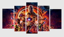 Load image into Gallery viewer, Set of 5 Canvas Prints - Marvel Infinity Wars
