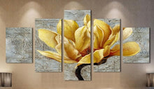 Load image into Gallery viewer, Set of 5 Canvas Prints - Gold Orchid
