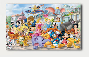 Single Canvas Print (Size 1) -Disney Characters