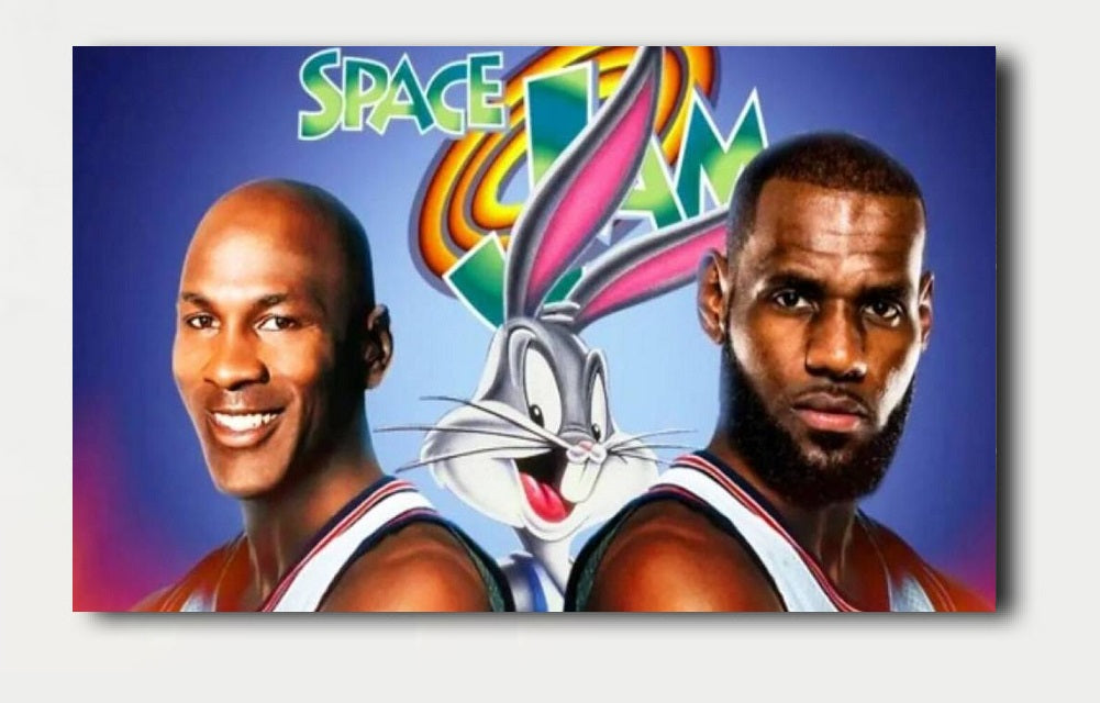 Single Canvas Print (Size 1) - Space Jam - LeBron & Jordan