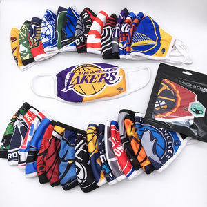 Top Quality Washable Reusable NBA Teams Fabric Face Mask - with filter pocket #Price includes Express Post Delivery #