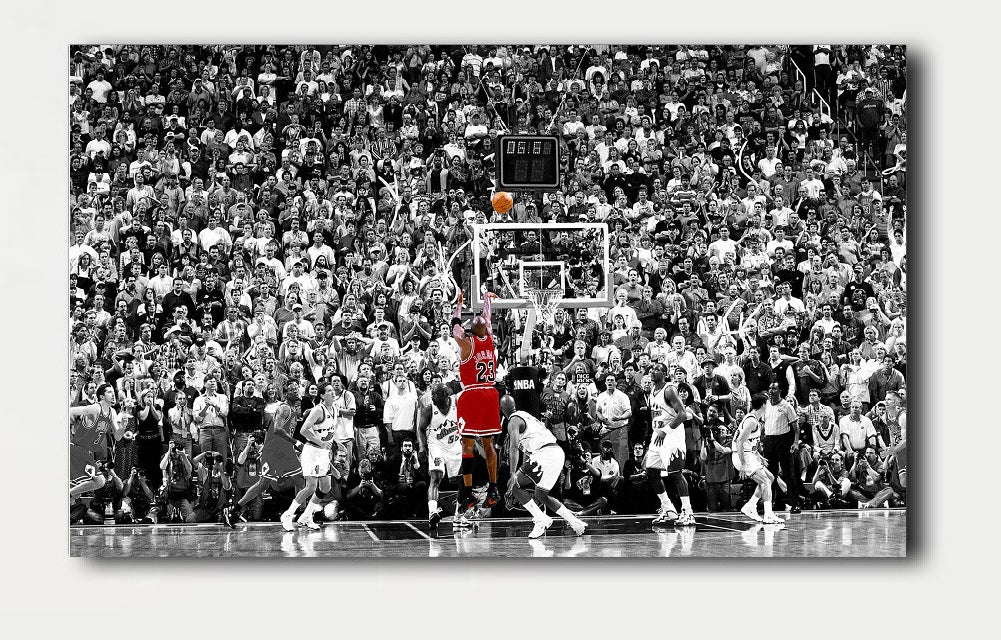 Single Canvas Print (Size 1) - Michael Jordan Last Shot