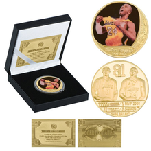 Load image into Gallery viewer, NBA Basketball Legend Gold Plated Coin Sets with Coin Holder - Kobe Bryant
