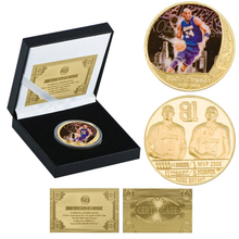 Load image into Gallery viewer, NBA Basketball Legend Gold Plated Coin Sets with Coin Holder - Kobe Bryant
