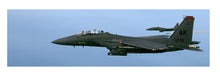 Load image into Gallery viewer, F15 Fighter Panoramic Framed Canvas Print
