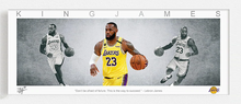 Load image into Gallery viewer, LeBron James NBA Panoramic Framed Canvas Print
