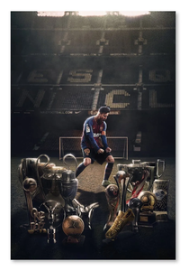 Single Canvas Print (Size 1) - Soccer Great - Lionel Messi Trophies