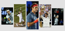 Load image into Gallery viewer, Set of 5 Canvas Prints - Roger Federer
