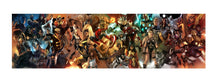 Load image into Gallery viewer, Marvel Comic Characters Panoramic Framed Canvas Print
