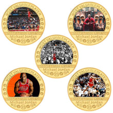 Load image into Gallery viewer, NBA Basketball Legend Gold Plated Coin Sets with Coin Holder - Michael Jordan
