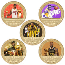 Load image into Gallery viewer, NBA Basketball Legend Gold Plated Coin Sets with Coin Holder - LeBron James
